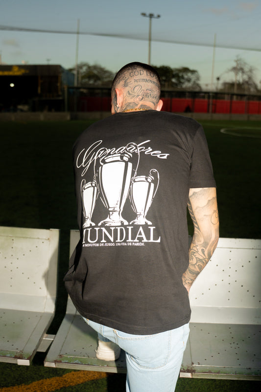 CAMISETA CAMPEONES NEGRA